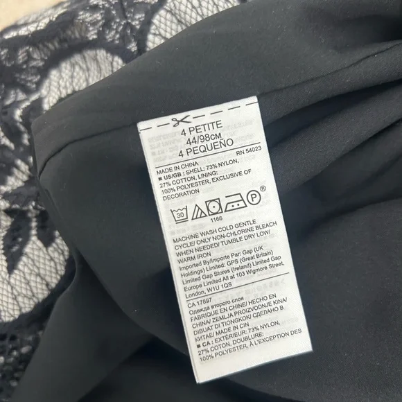 Banana Republic Black and White Floral Midi Dress - Picture 10 of 12